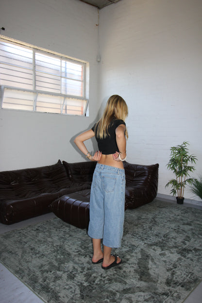 Denim Capri // Light Wash