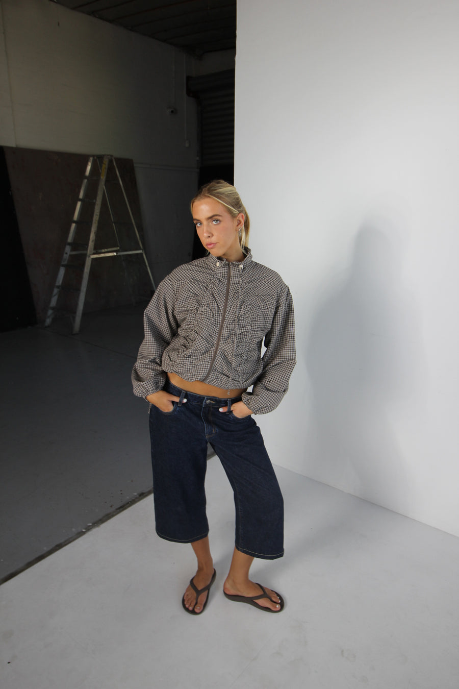 Denim Capri // Dark Wash