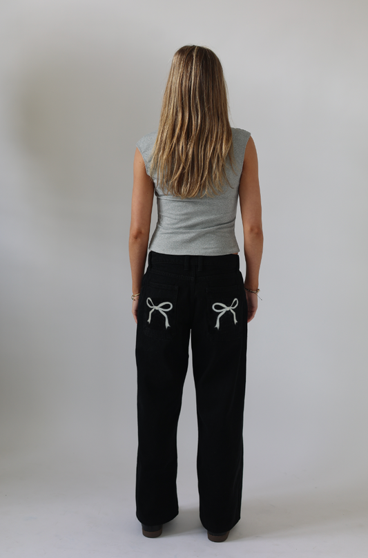 Small bow print- Double pockets