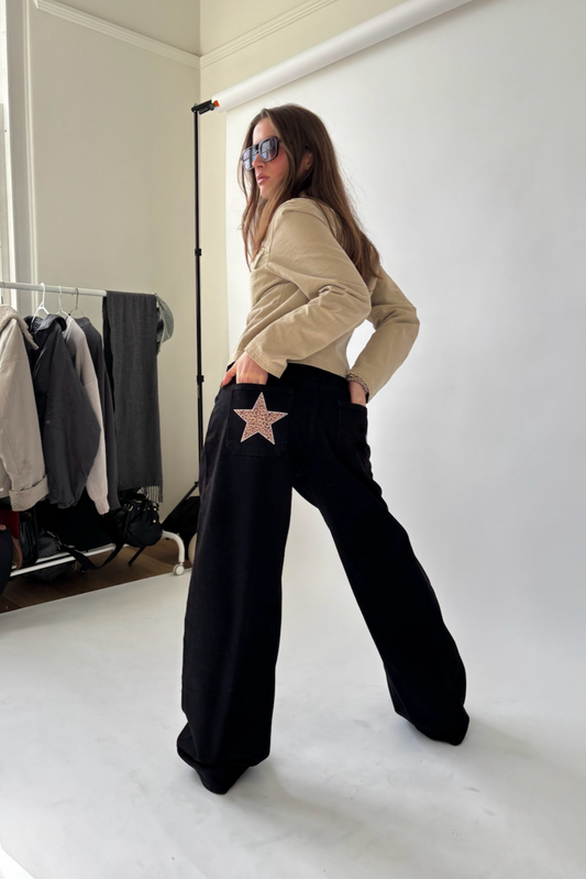Leopard star print- Left pocket