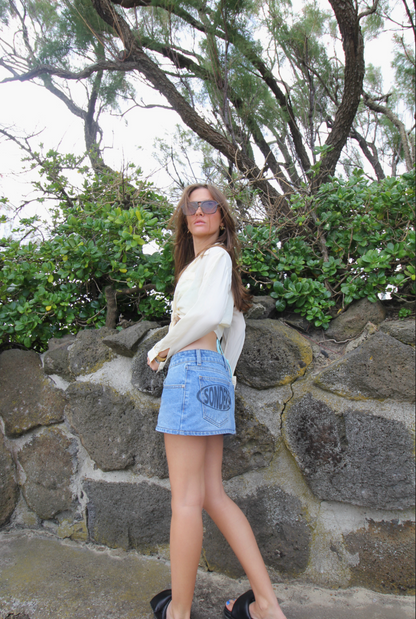 Dark Navy SONDERS circle Skirt