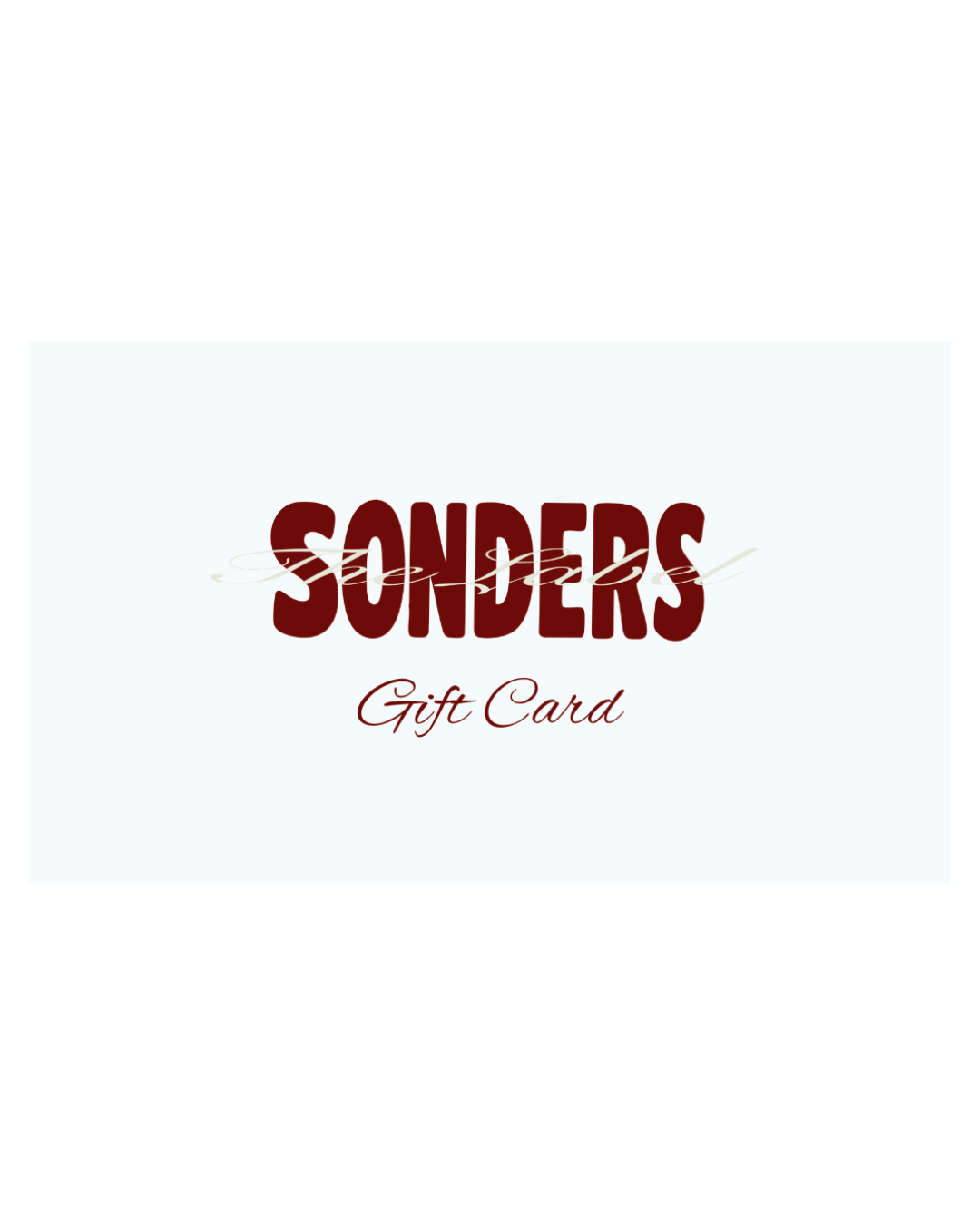 SONDERS THE LABEL Gift card