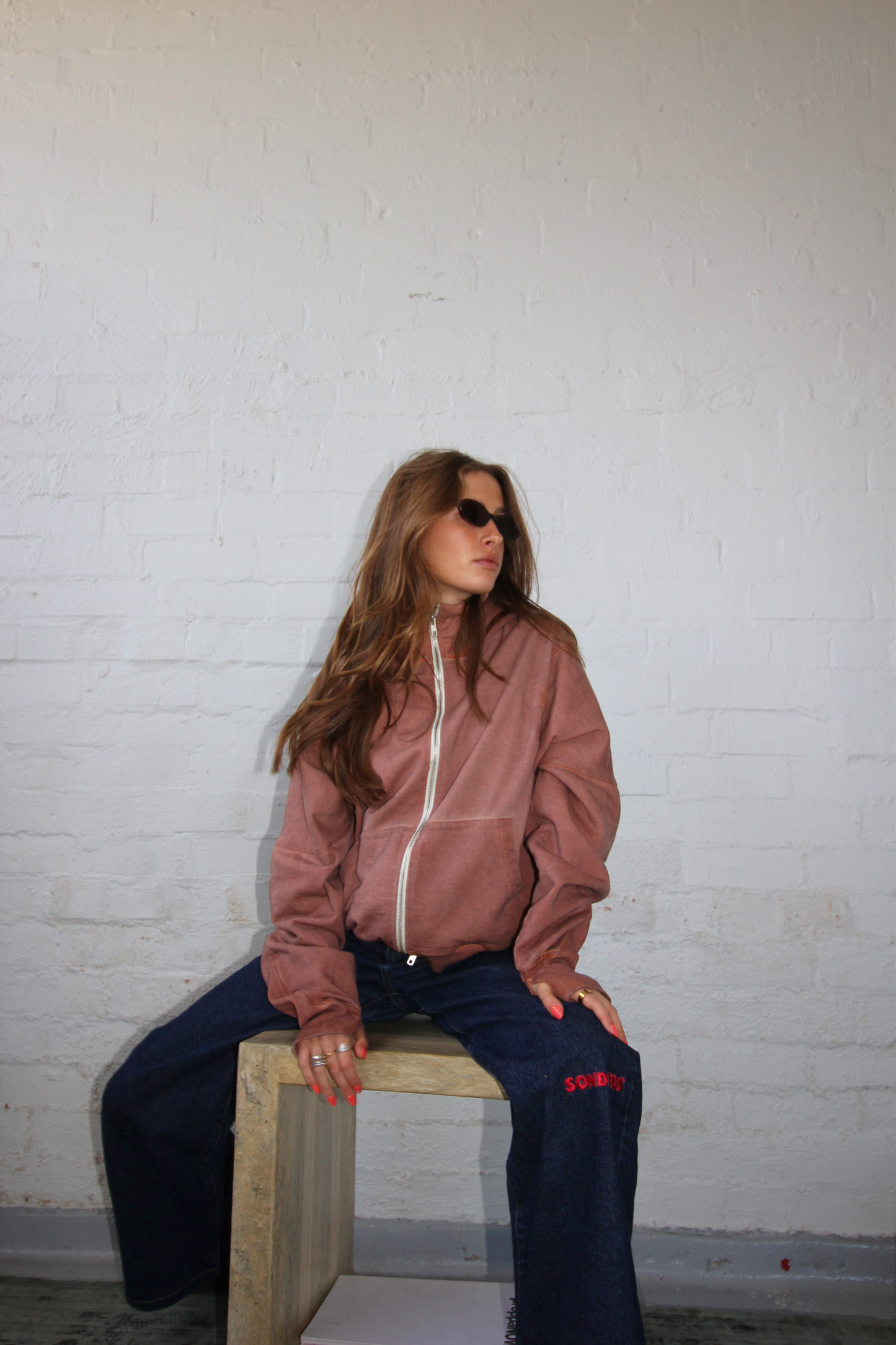 Knee Print- Chilli // Baggy Jean