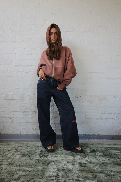 Knee Print- Chilli // Baggy Jean