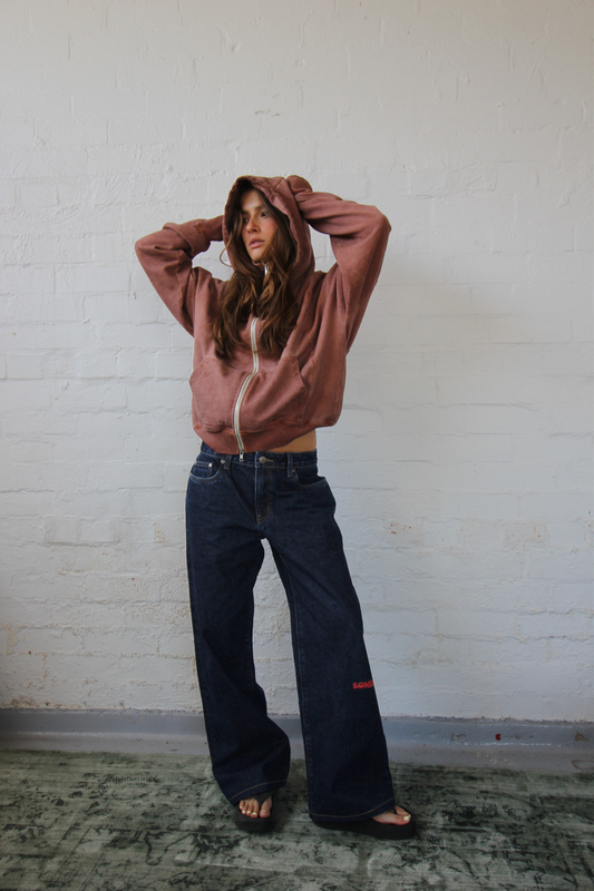 Knee Print- Chilli // Baggy Jean