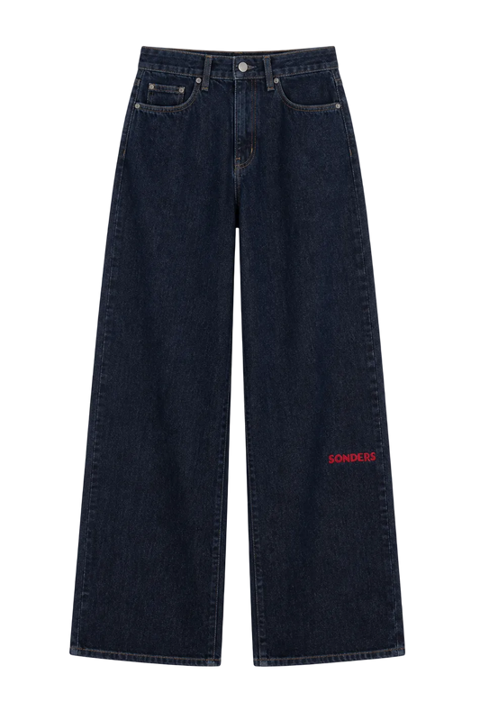 Knee Print- Chilli // Baggy Jean