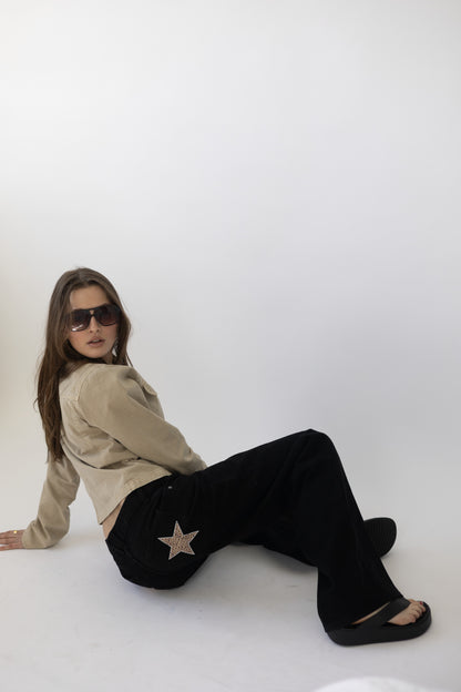 Leopard star print- Double Pockets