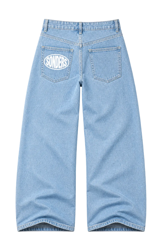 SONDERS Circle White // Baggy Jean